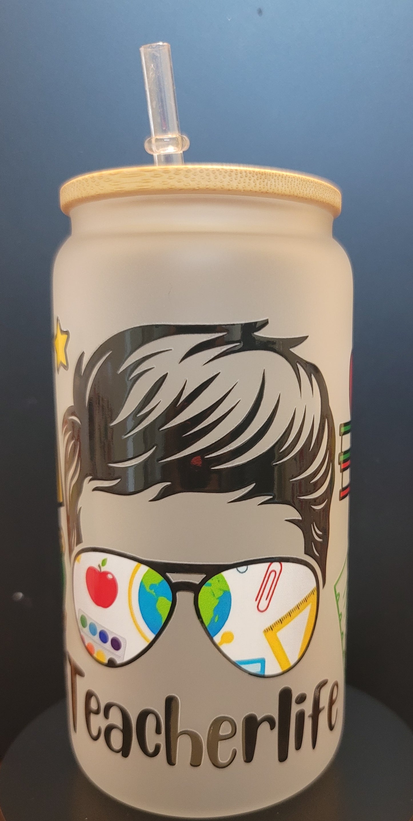 Frosted Tumbler Teacher Life