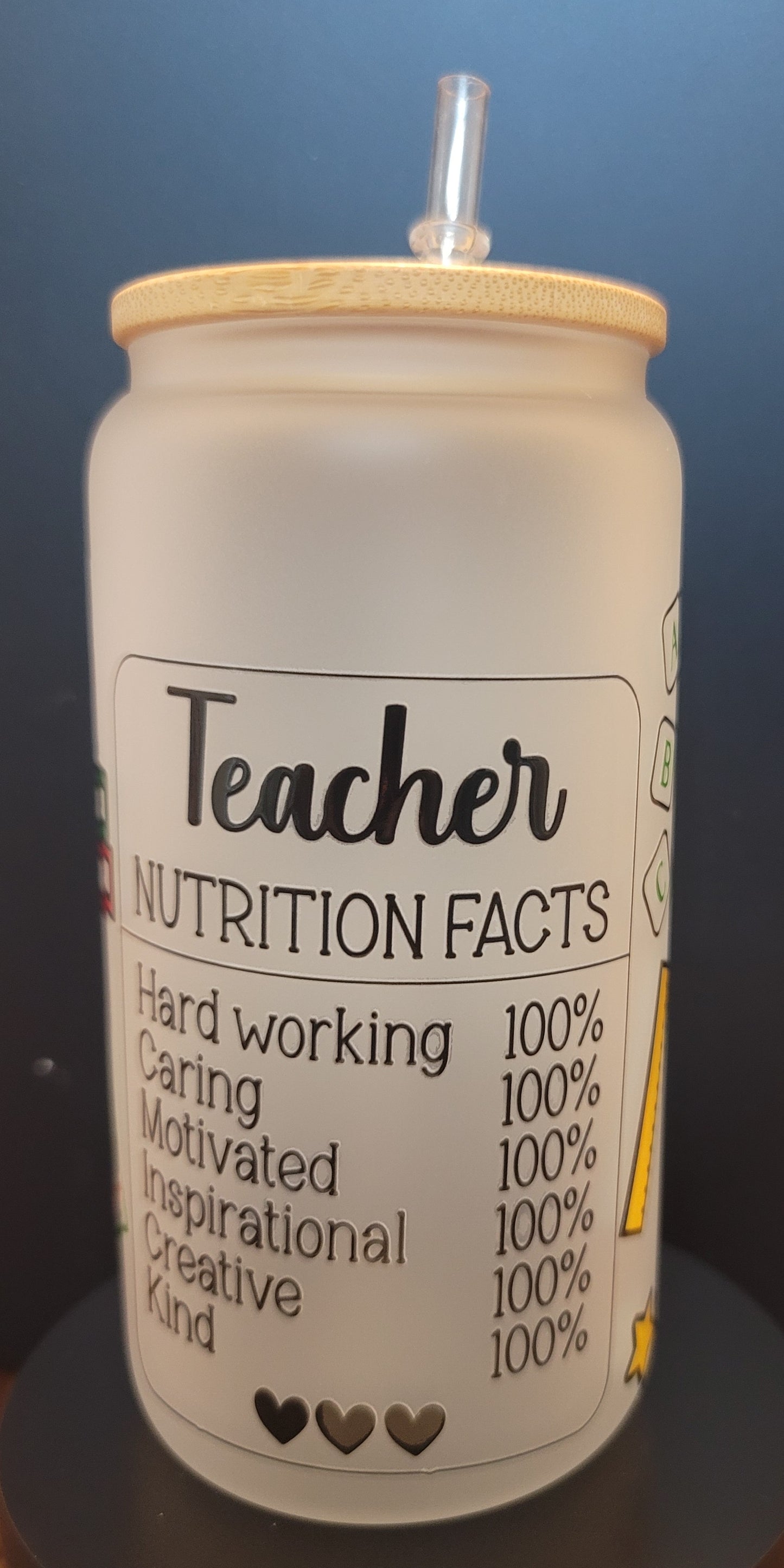 Frosted Tumbler Teacher Life